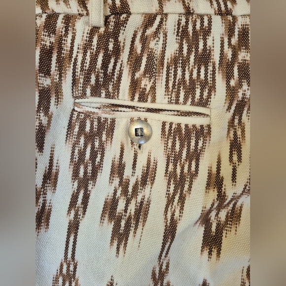 Alix of Bobemia Ezra Feather Ikat 100% Cotton Boho Chic Pant(M) - Picture 10 of 13